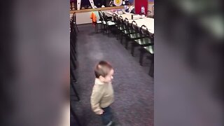 Cute Little Boy Can't Stop Dancing