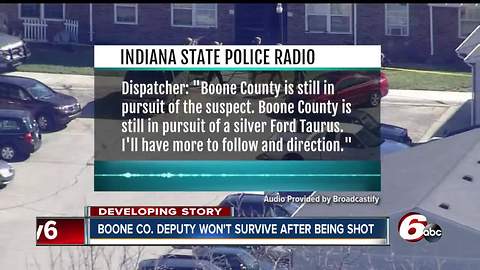 Police audio gives timeline leading up to shooting of Boone Co. deputy