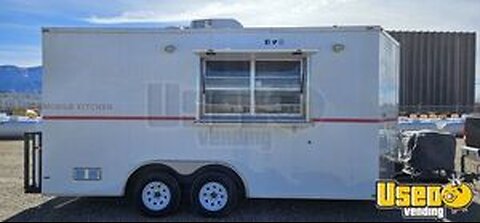 2017 8' x 16' V Nose Lark Trailer | Kitchen Food Trailer for Sale in New Mexico!