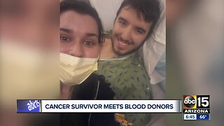 Valley leukemia survivor meets some of the people who donated blood that saved his life