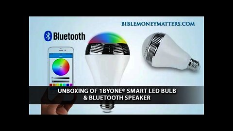 Unboxing of 1byone® Smart LED Bulb and Bluetooth Speaker