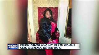 Drunk driver who hit and killed woman gets weekends behind bars