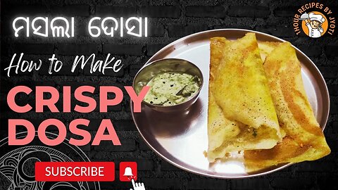 dosa recipe l masala dosa l masala dosa recipe l Indian Street food l coconut chutney l rava dosa