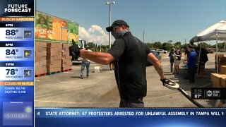 Military Vet leads the way at Feeding Tampa Bay Mega Pantries