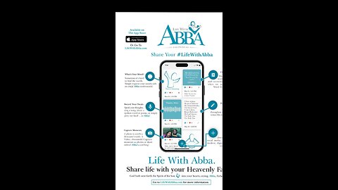 Share life with Abba, your Heavenly Father!