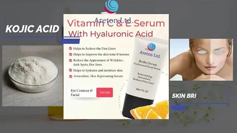 Areton BeiBei Vitamin C Serum With Kojic Acid, Hyaluronic Acid - Skin Brightening, Anti-Aging Serum
