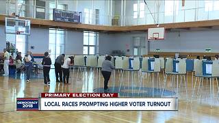 Local races prompting higher voter turnout