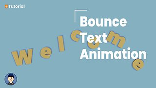 How to make a bounce text animation in Blender