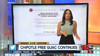 Free Guac continues at Chipotle