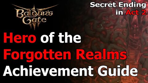 Baldur's Gate 3 Hero of the Forgotten Realms Secret Ending Achievement & Trophy - Repair the Weave