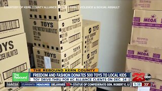 Freedom and Fashion donates 500 toys to Kern County kids in need