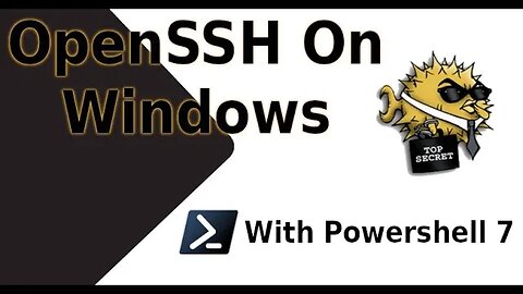 install openssh on windows and set Powershell 7 as the default shell