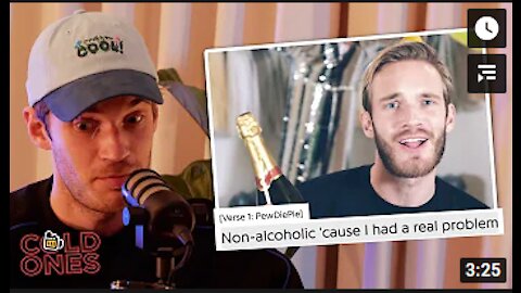The World Famous PewDiePie Explains to His Viewers why he Stopped Drinking