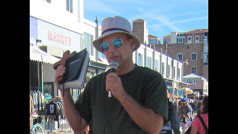 Brother in Christ, - David G. is preaching the gospel on the Venice Beach boardwalk, Sun.,1-28-2024