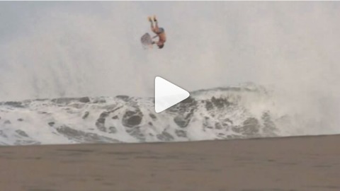 Take A Look As A Giant Wave Throws Wave Boarder High Into Air