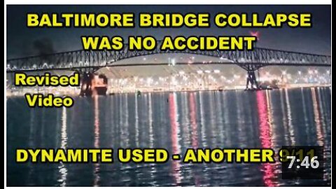 Baltimore bridge collapse - No accident - Drivers license required before using internet