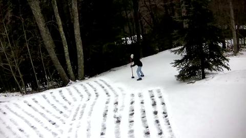 Man Drifts Away On Ice While Shoveling Snow