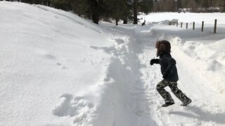 First time in real snow