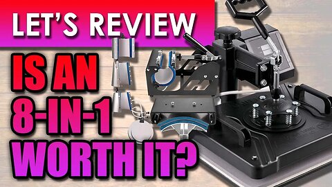 Beginner Heat Press? Vevor 8 in 1 heat press machine from Amazon - Assembly and Review!