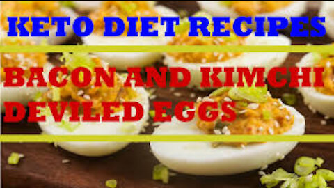 Keto Bacon and Kimchi Deviled Eggs Recipe