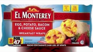 More than 246,000 pounds of breakfast wraps recalled because they may have small rocks