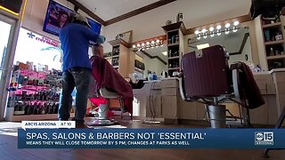 Spas, salons and barbers not 'essential'