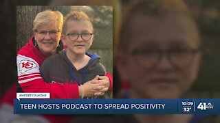 Teen hosts podcast to spread positivity