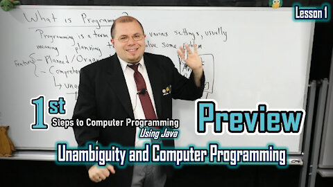 Preview: Unambiguity and Computer Programming