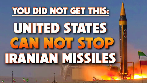 You did not get this: US Can Not Stop Iranian Missiles 04/19/2024
