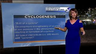 Rachel's Wednesday Wx Word: CYCLOGENESIS