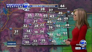 Mountain snow Thursday, metro snow Friday