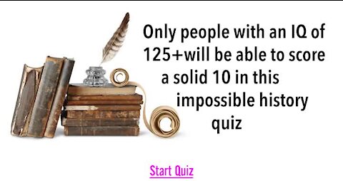 Genius History Quiz