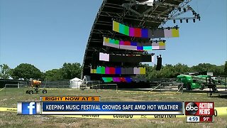Sunset Music Festival organizers strive to keep people cool and hydrated