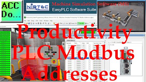 Machine Simulator MS Productivity PLC Modbus Addresses