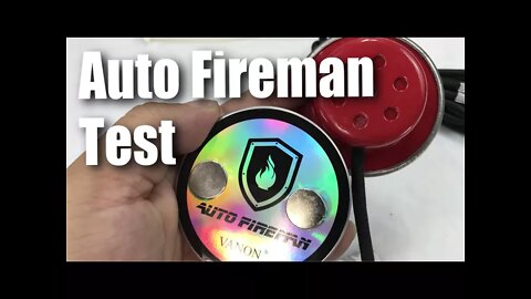 Auto Fireman car engine fire extinguisher test and review