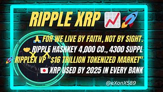 🙏 FOR WE LIVE BY FAITH, NOT BY SIGHT. 🚀 #RIPPLEX VP "$16T MARKET" 🇯🇵 #XRP USED IN EVERY BANK