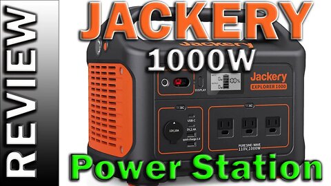 Jackery Explorer 1000 Portable Power Station 1002Wh Capacity 3 x 1000W AC Outlets Solar Generator