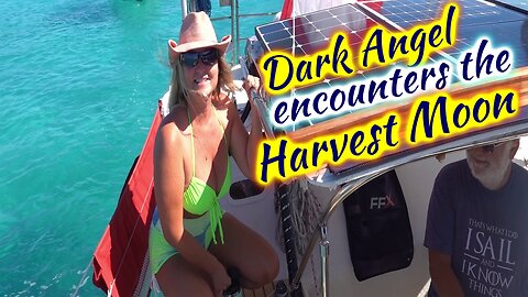 SDA89 Dark Angel encounters the Harvest Moon - Sailrite sail repair and a parade!
