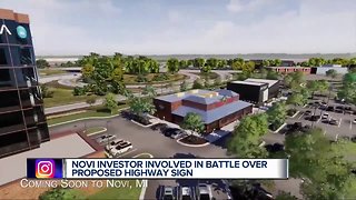 Novi investor involved in battle over proposed highway sign