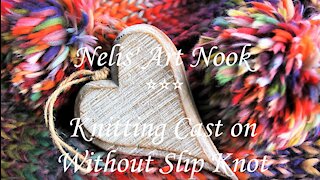 How to Cast on Without Slip Knot for Beginners - Continental knitting(Tutorial #1/3)