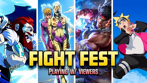 🔴 LIVE FIGHT FEST! Fighting / Anime Games | Storm 4, Brawlhalla, Street Fighter, Demon Slayer & More