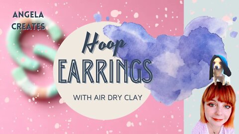 AIR DRY CLAY JEWELLERY MAKING/ CLAY THINGS/ CLAY HOOPS EARRINGS / DIY AIR DRY CLAY TECHNIQUES