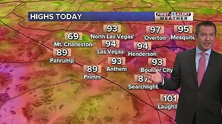 13 First Alert Las Vegas forecast updated September 18th morning