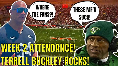 XFL 2023 Week 2 Attendance Is AWFUL! Terrell Buckley DESTROYS Guardians Players! Vipers Field?!