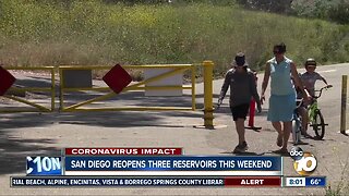 San Diego reopens three reservoirs this weekend