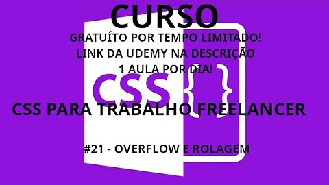 #curso #css #21 - Overflow e barra de rolagem - CSS focado em trabalho freelancer