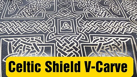Celtic Shield V-CARVE On The Shapeoko 3 XXL