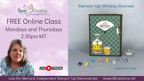 Stampin' Up! Whiskey Business Interactive Give It a Whirl Card