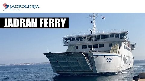 JADRAN - Jadrolinija Roll on Roll Off Ferry Ship | Croatia 2023 #ship #jadrolinija