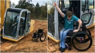 Nada impede jovem paraplégico de fazer o que gosta!